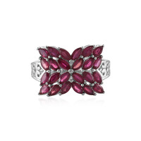 Anello in argento con Rubino del Madagascar