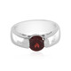 Anello in argento con Granato Mozambico