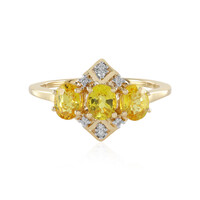 Anello in oro con Zaffiro Giallo