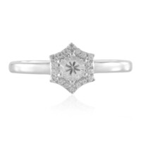 Anello in argento con Zaffiro Bianco