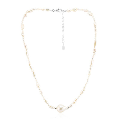 Collana in argento con Perla di Acqua Dolce (TPC)