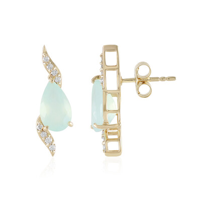 Orecchini in oro con Opale Paraiba (AMAYANI)