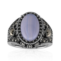 Anello in argento con Agata Blu Lace (Annette classic)