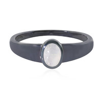 Anello in argento con Pietra di Luna Arcobaleno