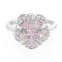 Anello in argento con Zaffiro Ceylon Rosa