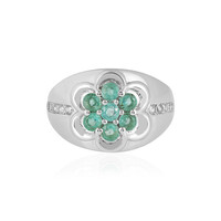 Anello in argento con Smeraldo Russo (de Melo)