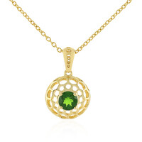 Collana in argento con Diopside Russo