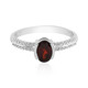 Anello in argento con Granato Mozambico