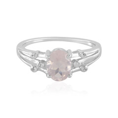 Anello in argento con Quarzo Rosa