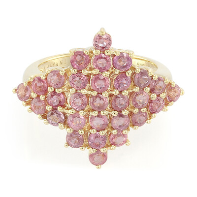 Anello in oro con Zaffiro Padparadscha (non riscaldato) (AMAYANI)