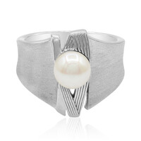 Anello in argento con Perla di Acqua Dolce (TPC)