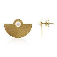 Orecchini in argento con Perla di Acqua Dolce (Joias do Paraíso)