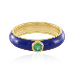 Anello in argento con Smeraldo Russo