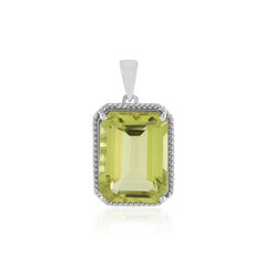 Ciondolo in argento con Quarzo Ouro Verde