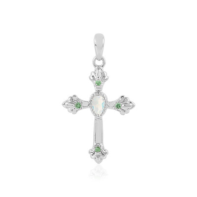 Ciondolo in argento con Opale di Welo