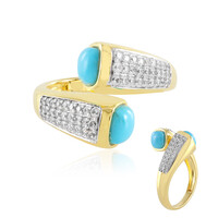 Anello in argento con Turchese Sleeping Beauty