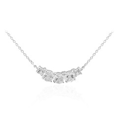 Collana in argento con Topazio Bianco