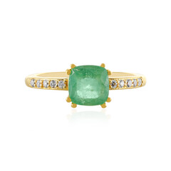 Anello in argento con Smeraldo Etiope
