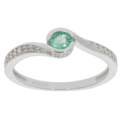 Anello in argento con Smeraldo Zambia