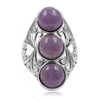 Anello in argento con Lepidolite
