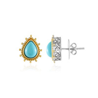 Orecchini in argento con Turchese Sleeping Beauty (Dallas Prince Designs)
