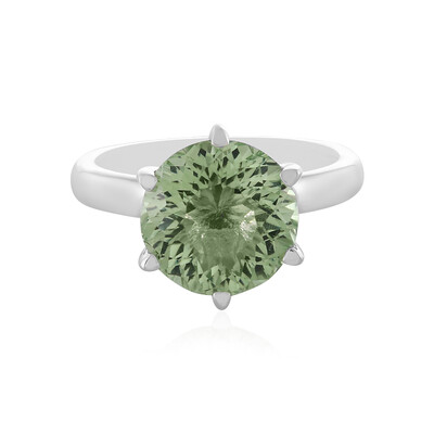 Anello in argento con Ametista Verde