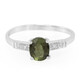 Anello placcato in platino con Tormalina Cuprian