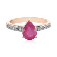 Anello in argento con Zaffiro Rosa del Madagascar