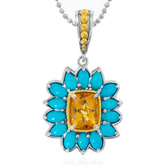 Collana in argento con Citrino (Dallas Prince Designs)