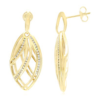 Orecchini placcati in oro con Zircone