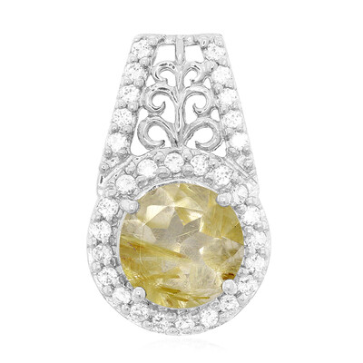 Ciondolo in argento con Quarzo Rutilato
