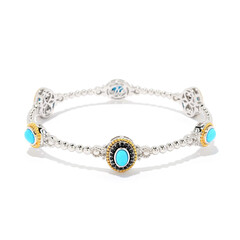 Bracciale in argento con Turchese Sleeping Beauty (Dallas Prince Designs)