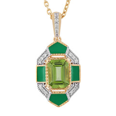 Collana in argento con Peridoto