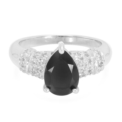 Anello in argento con Spinello Nero