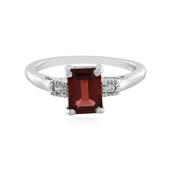 Anello in argento con Granato Mozambico