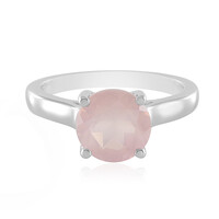 Anello in argento con Quarzo Rosa