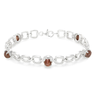Bracciale in argento con Scapolite Occhio di Gatto