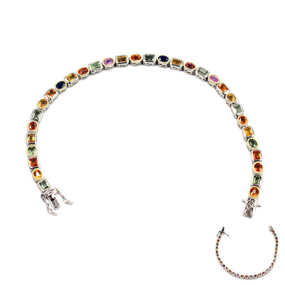 Bracciale in argento con Zaffiro Fancy (Dallas Prince Designs)