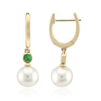 Orecchini in oro con Perla Bianca dei Mari del Sud (Michelle Albala)