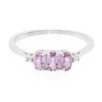 Anello in argento con Zaffiro Ceylon Porpora (non riscaldato)