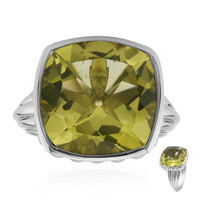 Anello in argento con Citrino Limone