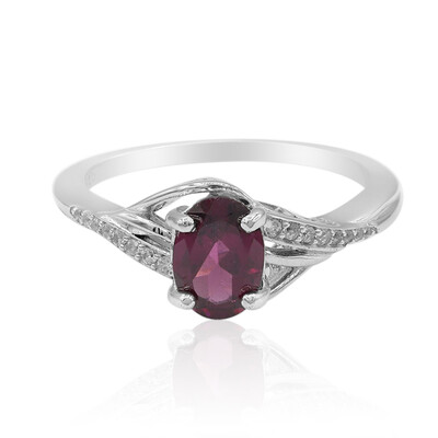 Anello in argento con Rodolite
