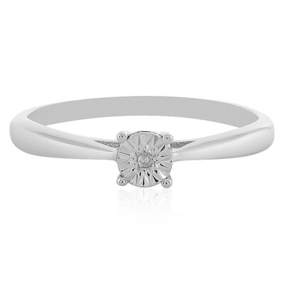 Anello in argento con Diamante I2 (H)