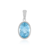 Ciondolo in argento con Topazio Blu Cielo