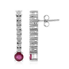 Orecchini in argento con Rubino Bemainty