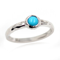 Anello in argento con Turchese Sleeping Beauty (Faszination Türkis)