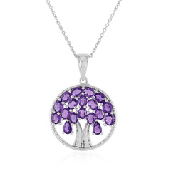 Collana in argento con Ametista Zambiana