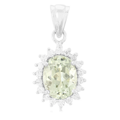 Ciondolo in argento con Ametista Verde