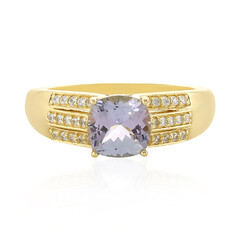 Anello in oro con Tanzanite (non riscaldata)