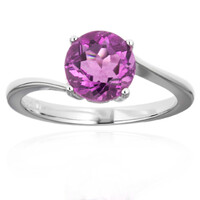 Anello in argento con Fluorite Rosa